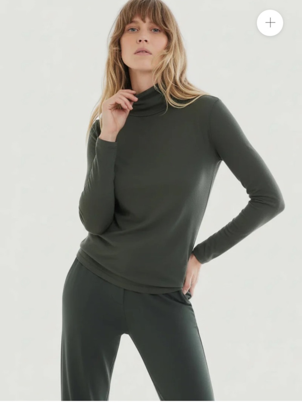 NWT Majestic Filatures Soft Touch Long Sleeve Turtleneck in Forest Top Size XS